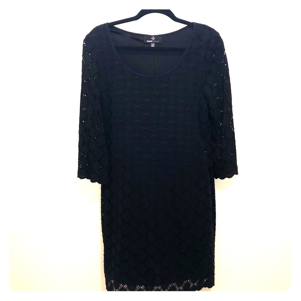 Eyelet midi dress